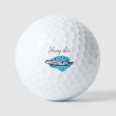  Airplane Golf Balls Golfballen (Voorkant)