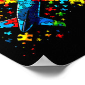 Airplane Jigsaw Puzzle Kids Toddler Boys Autism Aw Poster (Hoek)