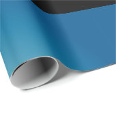 Airplane Landing Silhouette bij nacht Cadeaupapier (Rol Hoek)