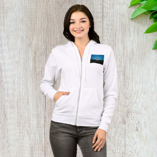 Airplane Landing Silhouette bij nacht Hoodie