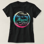 Airplane Lover Traveler Airport Vacation Out Of To T-shirt (Design voorkant)