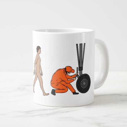 Airplane Mechanic Evolution Engineer Grote Koffiekop (Voorkant rechts)