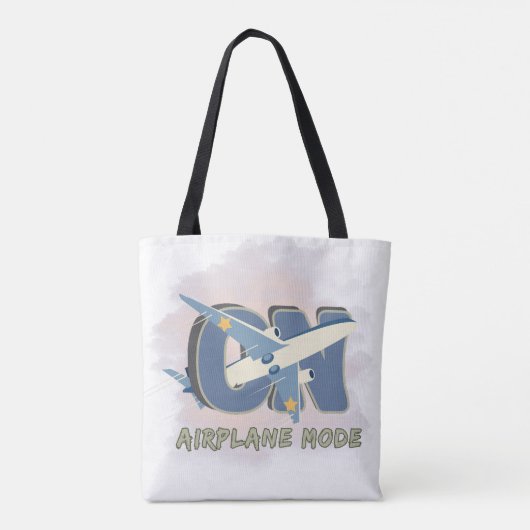 Airplane Mode Activated - Funny Travel Tote Bag (Achterkant)