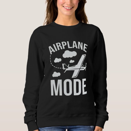 Airplane Mode Pilot Airplane Plane Aviation  33 Trui (Voorkant)