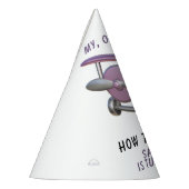 Airplane Oh My Time Flies Travel First Birthday  Feesthoedjes (Links)