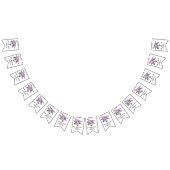 Airplane Oh My Time Flies Travel First Birthday  Vlaggetjes (Alle)