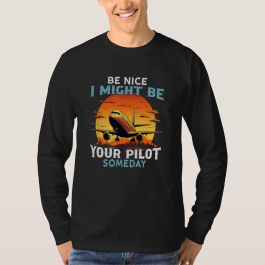 Airplane Pilo For Men Women Saying Pilot Dad T-shirt (Voorkant)