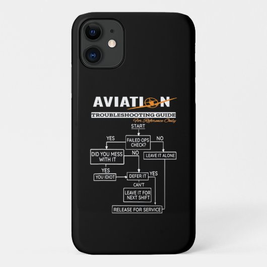 Airplane Pilot Aviation Trouble Shoog Guide Case-Mate iPhone Case (Achterkant)