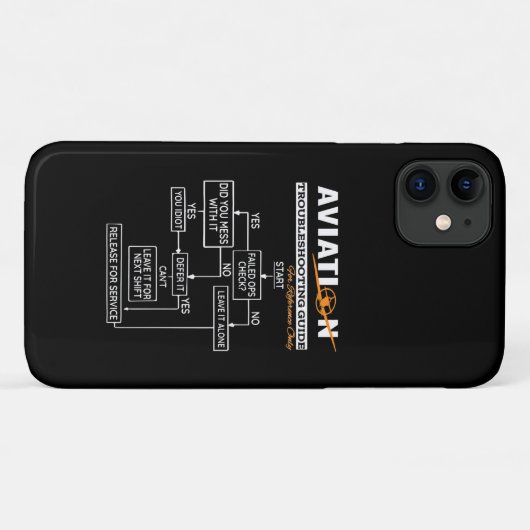 Airplane Pilot Aviation Trouble Shoog Guide Case-Mate iPhone Case (Achterkant (horizontaal))