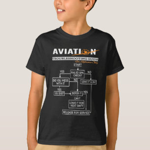 Airplane Pilot Aviation Trouble Shoog Guide T-shirt