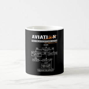 Airplane Pilot Funny Pilot-gids voor probleemoplos Koffiemok