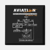 Airplane Pilot Funny Pilot Troubleshooter Magneet (Voorkant)