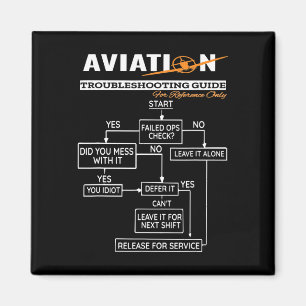 Airplane Pilot Funny Pilot Troubleshooter Magneet