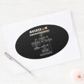 Airplane Pilot Funny Pilot Troubleshooter Ovale Sticker (Envelop)