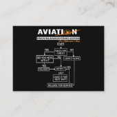 Airplane Pilot Funny Pilot Troubleshooter Visitekaartje (Voorkant)