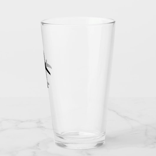 Airplane Pint Glass Glas (Links)
