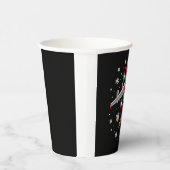 Airplane Plaid Christmas Pilot Papieren Bekers (Rechts)