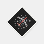 Airplane Plaid Christmas Pilot Servet (Hoek)