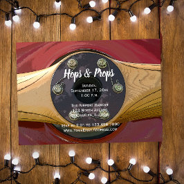 Airplane Propeller Hops and Props Hangar Party Kaart