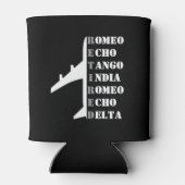 Airplane Retired Nato Phonetic Alphabet Aviation Blikjeskoeler (Achterkant)