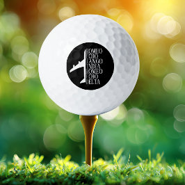 Airplane Retired Nato Phonetic Alphabet Aviation Golfballen