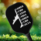 Airplane Retired Nato Phonetic Alphabet Aviation Pickleball Paddle