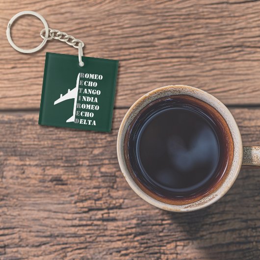 Airplane Retired Nato Phonetic Alphabet Aviation Sleutelhanger