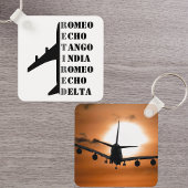 Airplane Retired Nato Phonetic Alphabet Aviation Sleutelhanger