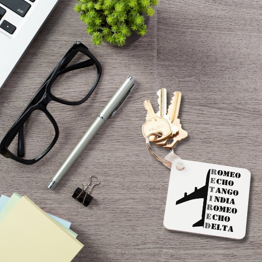 Airplane Retired Nato Phonetic Alphabet Aviation Sleutelhanger