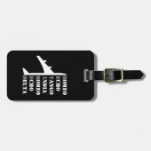 Airplane Retired Nato Phonetic Alphabet Funny Bagagelabel (Voorkant horizontaal)