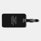 Airplane Retired Nato Phonetic Alphabet Funny Bagagelabel (Achterkant horizontaal)