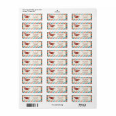 Airplane Return Address Label Planed Adventure (Full Sheet)