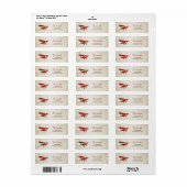Airplane Return Address Label Planed Adventure (Full Sheet)