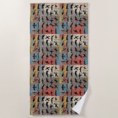 Airplane Silhouettes Strandlaken (Voorkant)