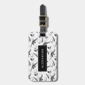 Airplane Sketch, op maat gemaakt Bagagelabel (Voorkant verticaal)