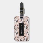 Airplane Sketch, op maat gemaakt Bagagelabel (Voorkant verticaal)