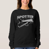 Airplane Spotter Pilot Aviator Flying Planes Trui (Voorkant)