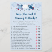 Airplane Stars Clouds raad wie zei dat het Baby wa (Voorkant)