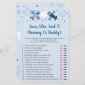 Airplane Stars Clouds raad wie zei dat het Baby wa (Voorkant / Achterkant)