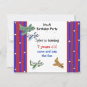 Airplanes Birthday Invitation Kaart (Voorkant)