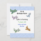 Airplanes Birthday Invitation Kaart (Voorkant)