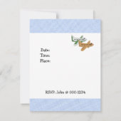 Airplanes Birthday Invitation Kaart (Achterkant)