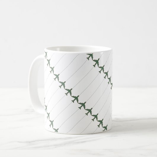 Airplanes mug with his name koffiemok (Voorkant links)