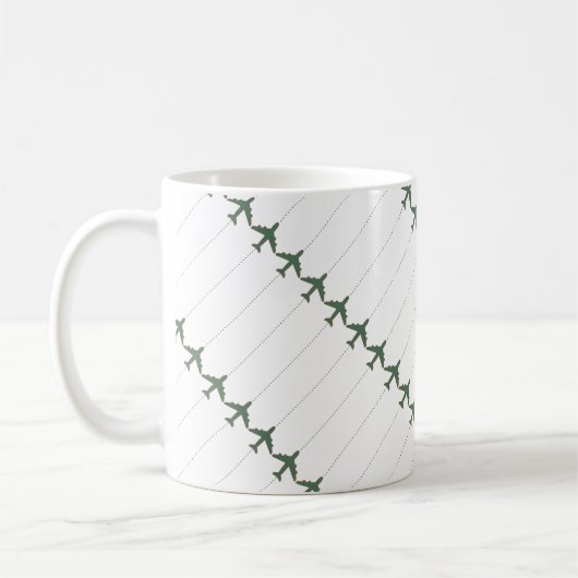 Airplanes mug with his name koffiemok (Links)