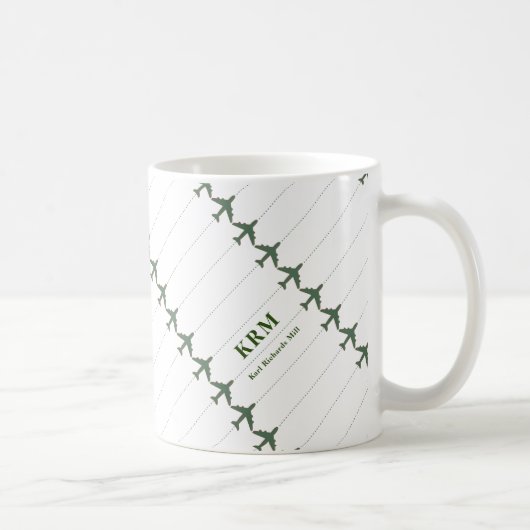 Airplanes mug with his name koffiemok (Rechts)