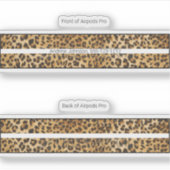 Airpods Pro Case Decorative Skin - Leopard (Voorkant)