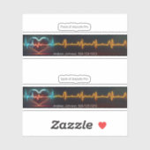 Airpods Pro Hoesje Decoratieve Hoes - Hartslag Sticker (Vel)