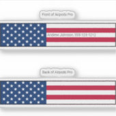 Airpods Pro Hoesje Decoratieve Skin - Amerikaanse (Voorkant)