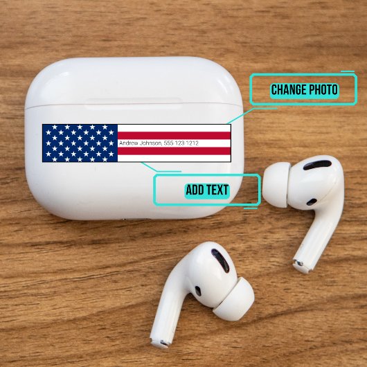 Airpods Pro Hoesje Decoratieve Skin - Amerikaanse