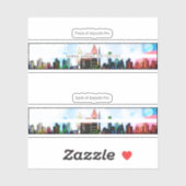 Airpods Pro Hoesje decoratieve skin - Cityscape (Vel)